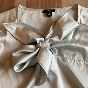 Ann Taylor silk tie neck blouse